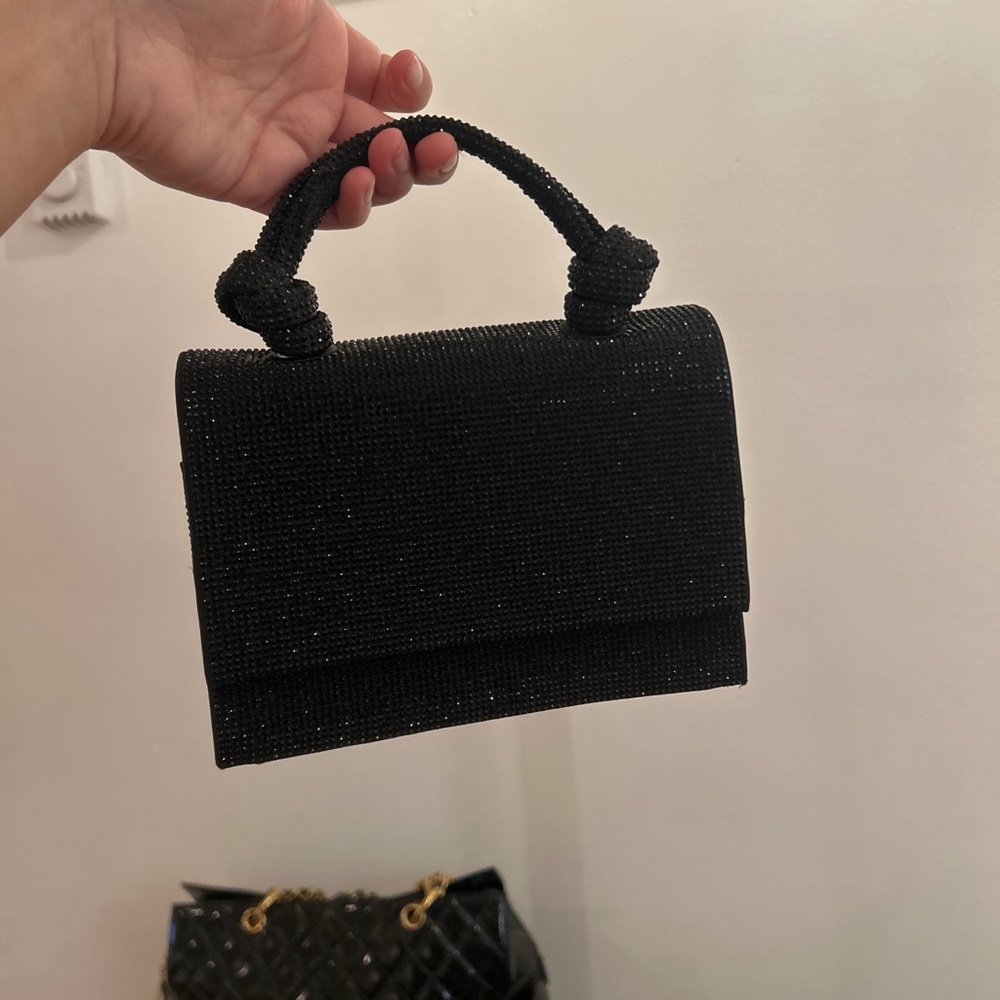 Zara Beaded Top-Handle Evening Bag